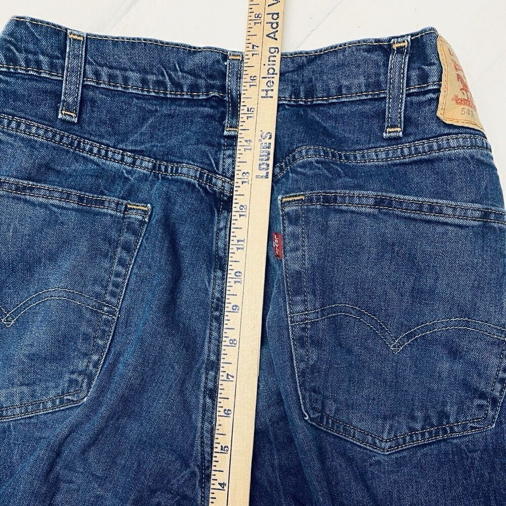 Levi's 541 Jeans Straight Leg Blue Denim Mens 40x32 Classic Medium Dark Wash - Picture 5 of 16